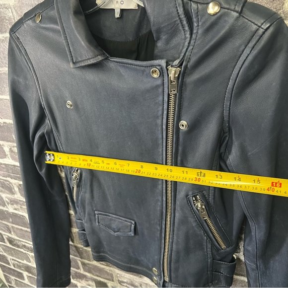 IRO ASHVILLE cropped biker leather jacket - Picture 13 of 14